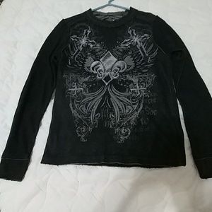 Carbon Black Long Sleeve Shirt Black
